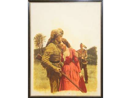 James Elliott Bama, Oil on Board Paperback Cover | Weiss Auctions