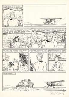 René STERNE (1952-20... - Lot 609 - * Adler - L‘île perdue Encre de Chine sur papier pour...