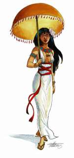 Isabelle Dethan - lot 379 - Dessin original à l‘encre de chine et à l‘aquarelle.…