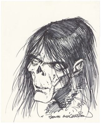 Bernie Wrightson | Bernie Wrightson Frankenstein Head Commission | Nostalgic Investments
