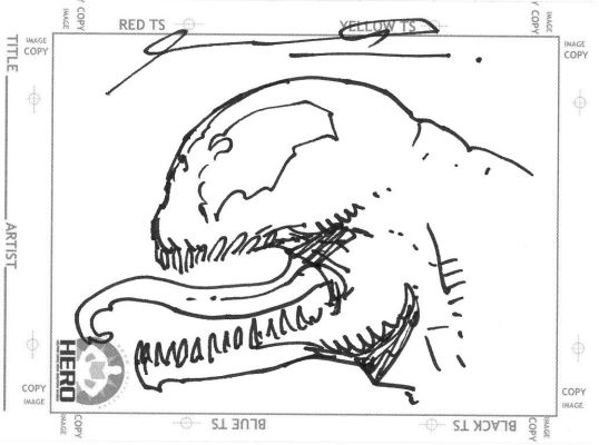 Ariel Olivetti | Olivetti - Venom Sketch Card | ComicArtFans Classifieds