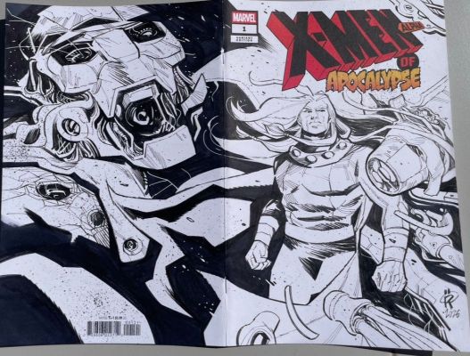 X-Men of Apocalypse – Blank Cover (wraparound) Art by Raül F. | Black Diamond