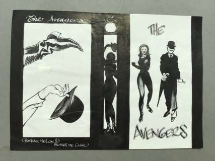 Séverin, Al - Projet de couverture K7 Vidéo - The Avengers - Chapeau Melon et Bottes  de Cuir | Catawiki