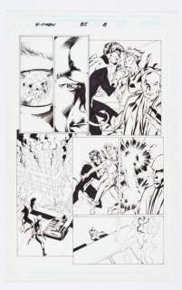 X-Men 85 (1991) original pg 5 artwork by Alan Davis. Indian ink on… | Comic Book Auctions ltd