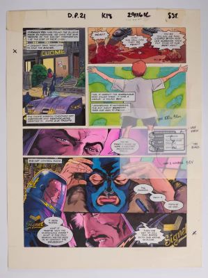 Lot 11 - 2000 AD Prog #877 Deus Ex Machina Book 2 Colour Story Pages (Fleetway, 1994) Total 4 | Stanley Gibbons Baldwin’s