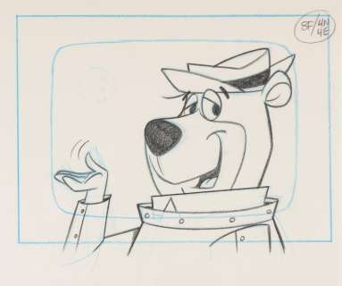 A Yogi Bear Public Service Announcement Production Drawing. | Van Eaton Galleries