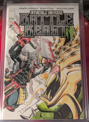x5 Battle Beast #1 Sketch Covers Signed by Tevin Issac and Ryan Ottley | Raremarq (Buy It Now)