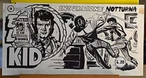 El Kid #3 II Serie  - Renzo Calegari - original cover - Page volante - EO - (1956) 