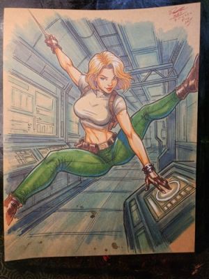 Danger Girl Original Fine Art Illustration Signed 8.5x11 COA | eBay US (Buy It Now)