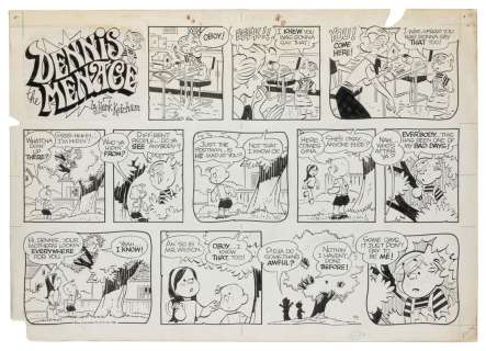 [COMIC ART]. Five pieces of signed or original art. Includi... | Potter & Potter