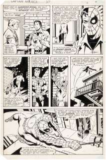 "CAPTAIN AMERICA" #265 MIKE ZECK COMIC PAGE 6 ORIGINAL ART. | Hake’s