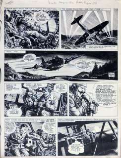 Colquhoun, Joe  - Originele pagina - Paddy Payne, Warrior of the Skies - Encre de Chine sur papier - (1963) | Catawiki