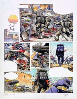 Breccia, Enrique (19... | LES SENTINELLES TOME 4, LES DARDANELLES, PLANCHE 1. Encre... | Coutau Bégarie