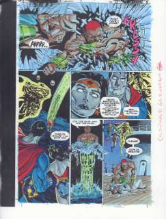 Dave Meikis, John Kalisz, Rags Morales | Hourman #7 P.6 Color Guide Art - Amazo And Jlandroids - 1999 | Anthony’s Comic Book Art