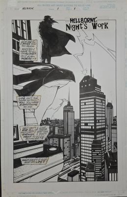 Everett Hartsoe | Full Metal Fiction #1 with Birth Page Very 1St App of Hellborne Team Leader Title Page | ComicArtFans Classifieds