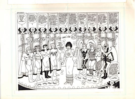 Fred Hembeck | Diana Ross & the Squadron Supreme Marvel Age Dps By Fred Hembeck | ComicArtFans Classifieds