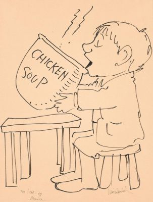 Maurice Sendak, (1928-2012), "Chicken Soup" sketch. Circa 1962. | Swann Galleries