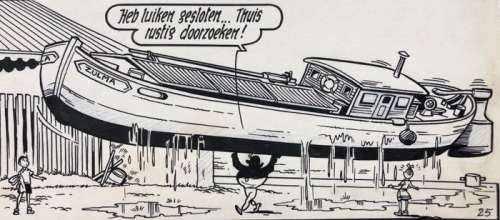 Suske en Wiske 50 - Originele pagina (p.13) Sjeik el Ro-Jenbiet - met luxe groot formaat hc  - (1963/2018) | Catawiki