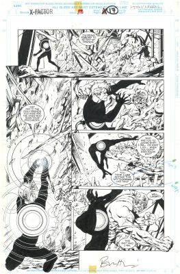 Bryan Hitch, Paul Neary | X-Factor #118 Page 13 - Havok Vs Random, Bryan Hitch, Paul Neary | ComicArtFans Classifieds