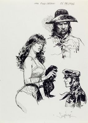 Lot 92 - Serpieri Paolo Eleuteri - "Druuna e Corto", anni ‘90 | Urania Casa d’Aste