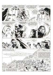 Mitton, Jean-Yves - Originele pagina (p.45) - Quetzalcoatl 6 - De treurnacht (La Noche Triste) - (2005) | Catawiki