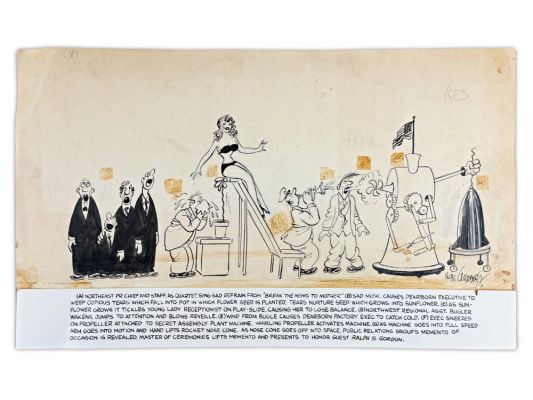 Lot 340 - Rube Goldberg Original Cartoon Artwork | Weiss Auctions