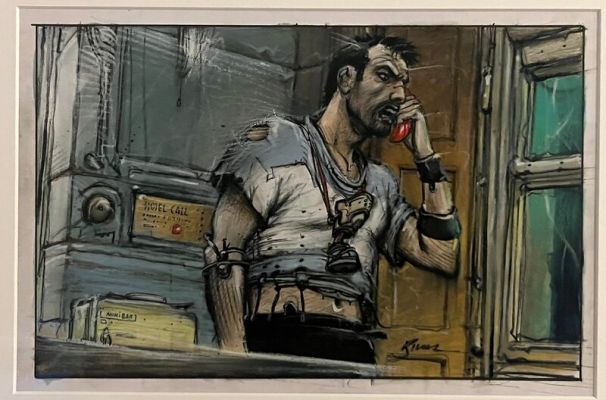 Enki Bilal | Dessin original le sommeil du monstre | 2DGalleries