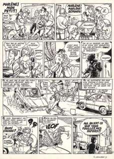 Serge CARRERE (né en... - Lot 62 - Leo Loden - Pizza aux pruneaux Encre de Chine sur papier...