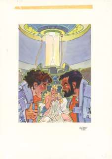 Alfonso FONT (né en ... - Lot 96 - Clarke et Kubrick - Le maître de l‘univers Encres de...