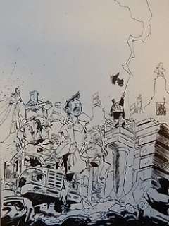 Cambré, Charel - Originele cover in inkt - ’Film-affiche’ - Amoras - (2013) | Catawiki