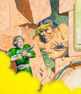 Boguslaw Polch (b. 1941, Warszawa) Gods from the Space,