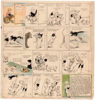 BUSTER BROWN 1915 SUNDAY PAGE ORIGINAL ART BY R.F. OUTCAULT. | Hake’s