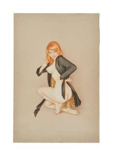 Playboy | Alberto Vargas Red Head with Cheetah | Julien’s