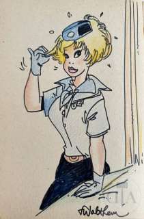 Walthéry/Natasha. Dessin original couleurs réalisé dans… | Dagoty