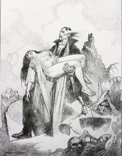 Creeps 16 - Sanjulian preliminary drawing Cover Creeps "Dracula Returns" - Page volante - dessin original - (2018) | Catawiki