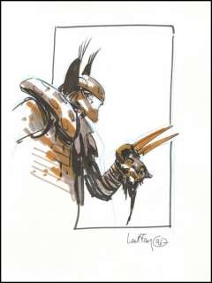 Lauffray. Dessin original Le serment de l’ambre | BDEnchères