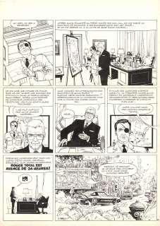 William Vance (1935-... | XIII - Rouge total Encre de Chine sur papier pour la... | Tessier Sarrou