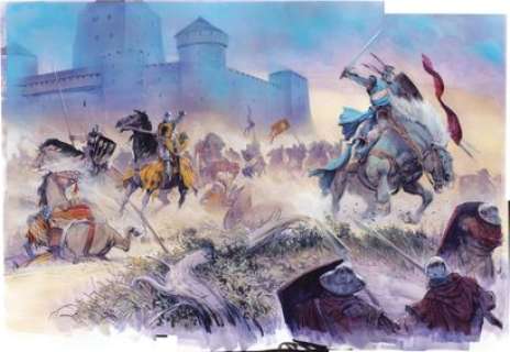 Lot 100 - Ronan TOULHOAT (ne en 1984) - Le tournoi Acrylique, gouache…