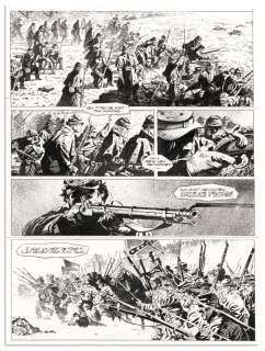 CUZOR - Lot 47 - STEVE CUZOR LE COMBAT D‘HENRY FLEMING Dupuis 2024 Planche...