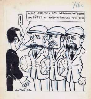 Forton. Louis | Â«Les Pieds NickelésÂ». Encre de Chine rehaussée de crayon | Tessier Sarrou