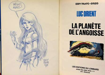 Eddy Paape / Michel... | Eddy Paape / Michel Greg - Dédicace Luc Orient T4 La... | Arthema Auction