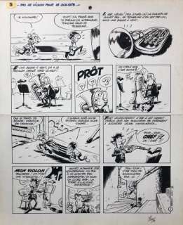 Les Petits Hommes - Planche originale (p.5) - Pas de violon pour le soliste (1975) | Catawiki