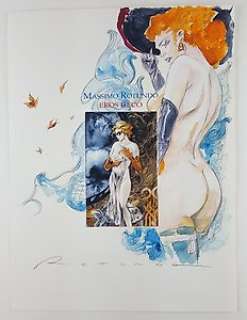  - Massimo Rotundo - illustrazione originale "Eros Déco" - Page volante 