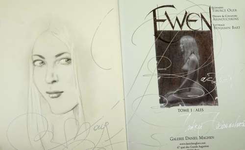 Arinouchkine Ewen Superbe... | ARINOUCHKINE Ewen Superbe dédicace représentant une... | Vermot et Associés