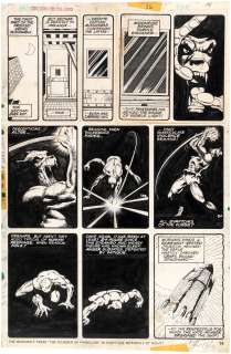 CREATURES ON THE LOOSE #36 COMIC BOOK PAGE ORIGINAL ART BY GEORGE PÉREZ. | Hake’s