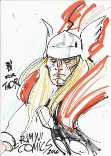 Stefano Babini - sketch originale "Thor - Rimini Comics" - EO - (2016) | Catawiki