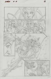 Phil Jimenez | Phil Jimenez - Angela: Asgard’s Assassin #4, Page 18 (ft. The Guardians of the Galaxy - Starlord, Drax, Gamora, Groot, & Rocket Raccoon) | Modern Mythology Comic Art