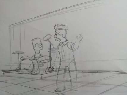 The Simpsons  - Dessin original - Bart Simpson | Catawiki