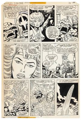 Lot 543 - Original Art * BUSCEMA / GIACOIA * MARVEL TWO-IN-ONE ANNUAL #3, Page 12