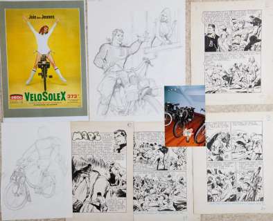 [BANDE DESSINEE]... - Lot 117 - [BANDE DESSINEE] Rémy BORDELET (1931 - 2003). Réunion...